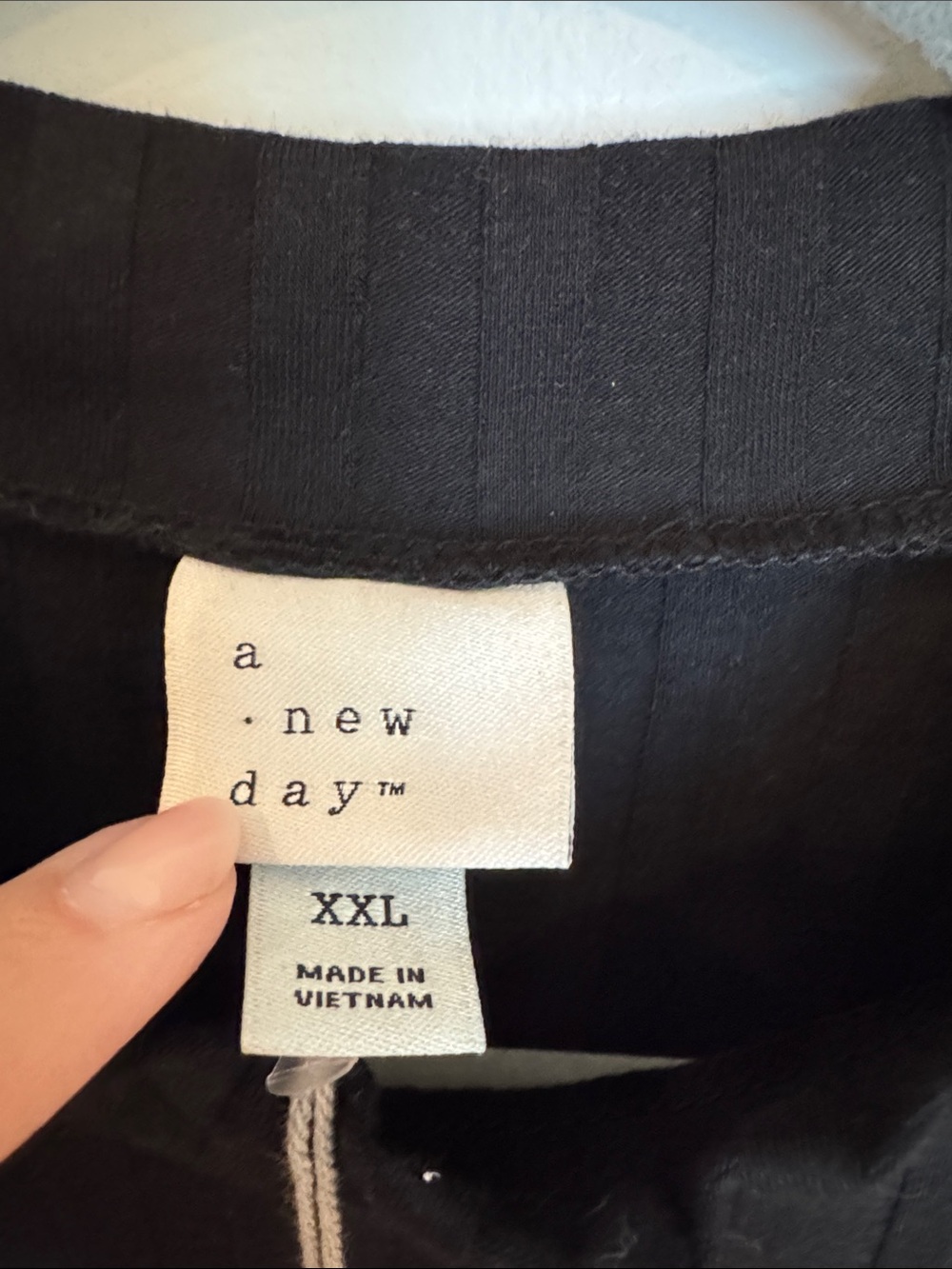 NEW a new day Black Ribbed Sleeveless Mock Neck Tank - Picture 3 of 7